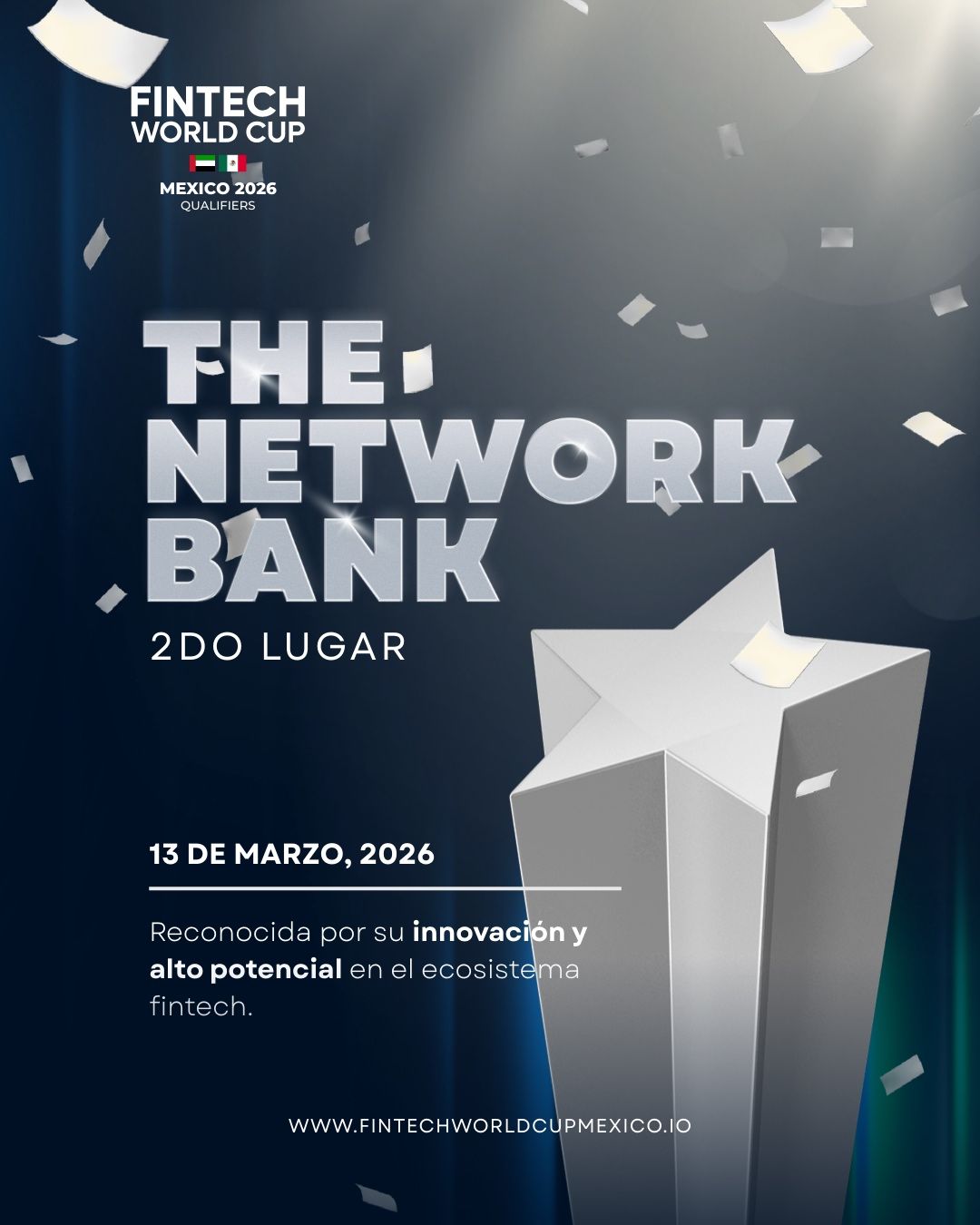 FinTech World Cup Mexico Qualifiers — Network Bank second place